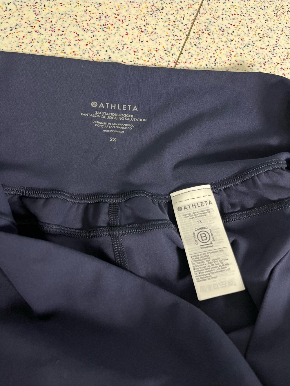 Athleta NWT Salutation High Rise Jogger Navy Blue Women’s Plus Size 2X - Picture 4 of 7